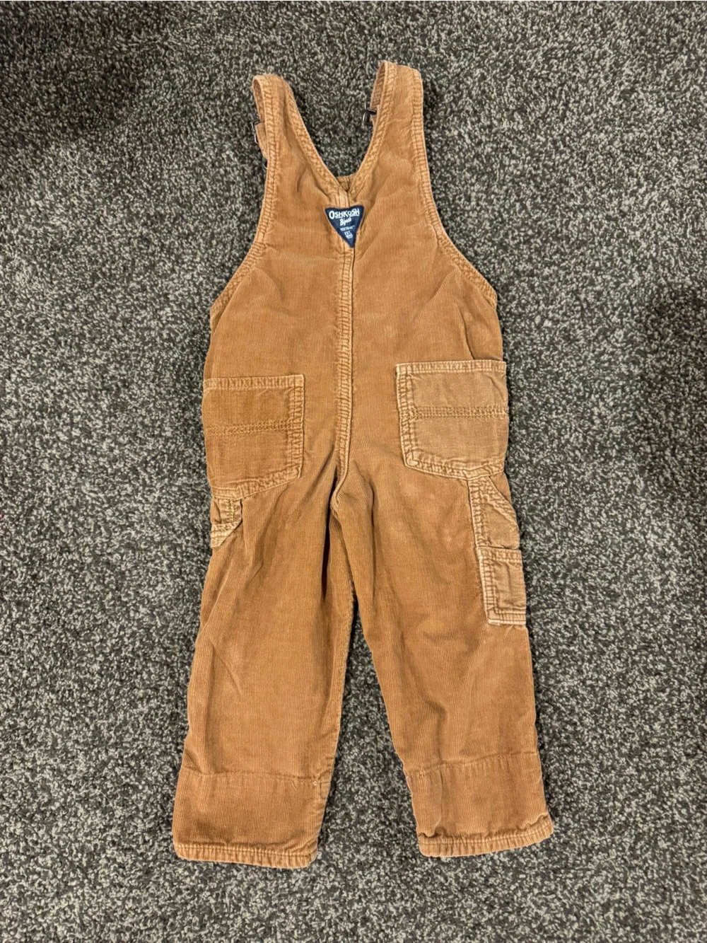 *BUNDLE OF 2* OshKosh Bigosh Corduroy Overalls—3T—blue and khaki colored